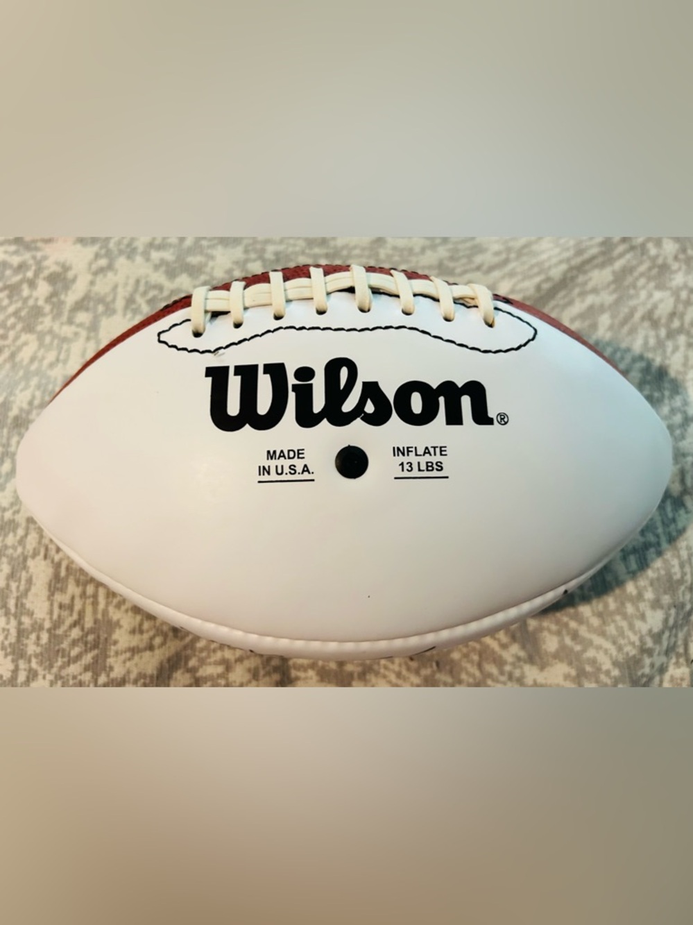 “The Duke” multi-auto Football w/COA - Picture 5 of 6
